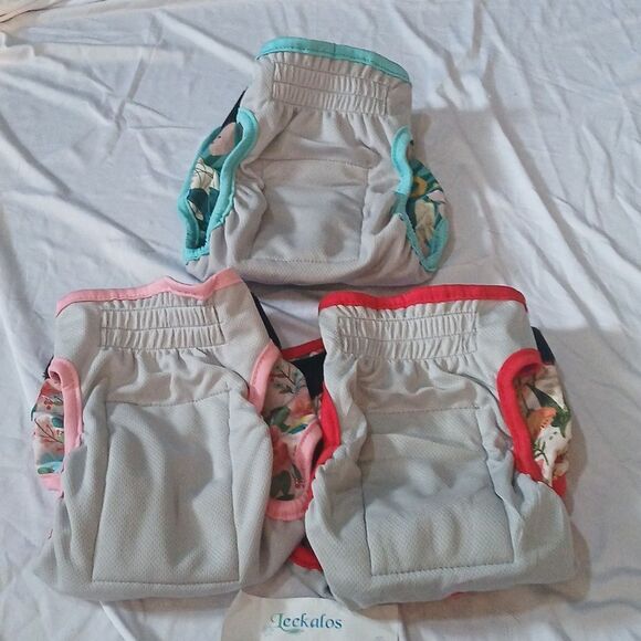 Leekalos Reusable Washable Dog Diapers Female (3 PACK) - Highly Absorbent Sz M - Picture 8 of 9